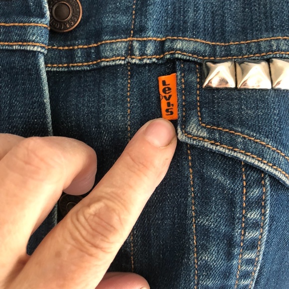 Levis Studded Jeans Vest - Picture 3 of 9